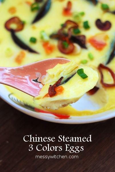 Chinese Steamed 3 Colors Eggs